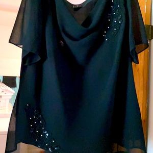 Evening wear, black & rhinestones, size 20W